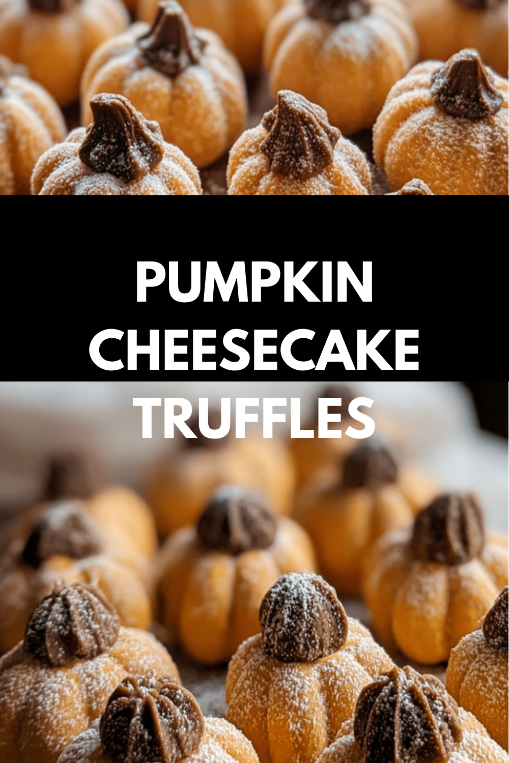 Pumpkin Cheesecake Truffles