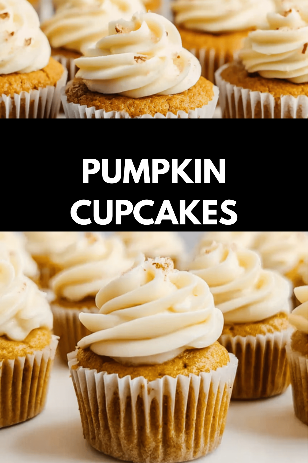 Pumpkin Cupcakes With Smooth Cream Cheese Frosting Recipe 6 Pumpkin Cupcakes