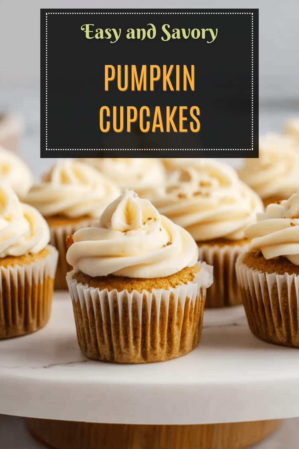 Pumpkin Cupcakes With Smooth Cream Cheese Frosting Recipe 7 Pumpkin Cupcakes
