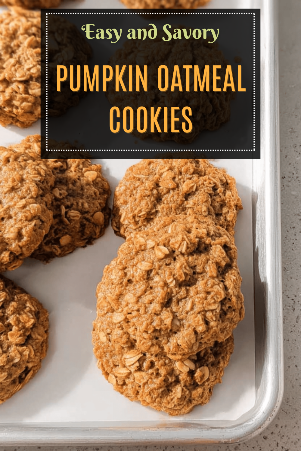 Pumpkin Oatmeal Cookies