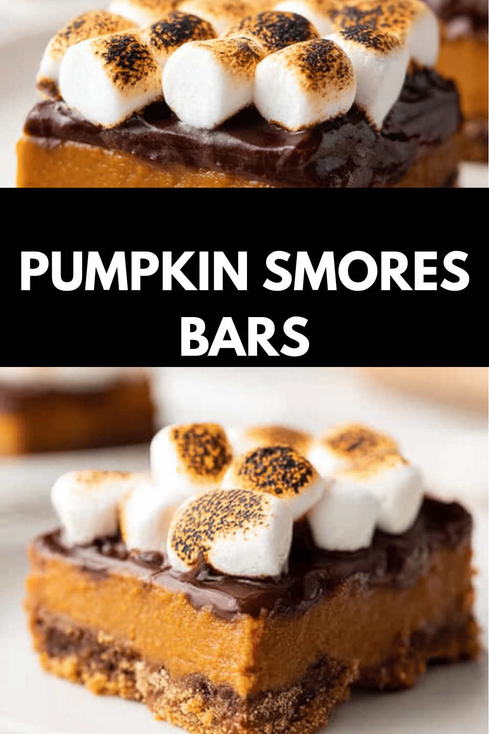 Pumpkin S’mores Bars Recipe With Gooey Chocolate And Marshmallows 6 Pumpkin Smores Bars
