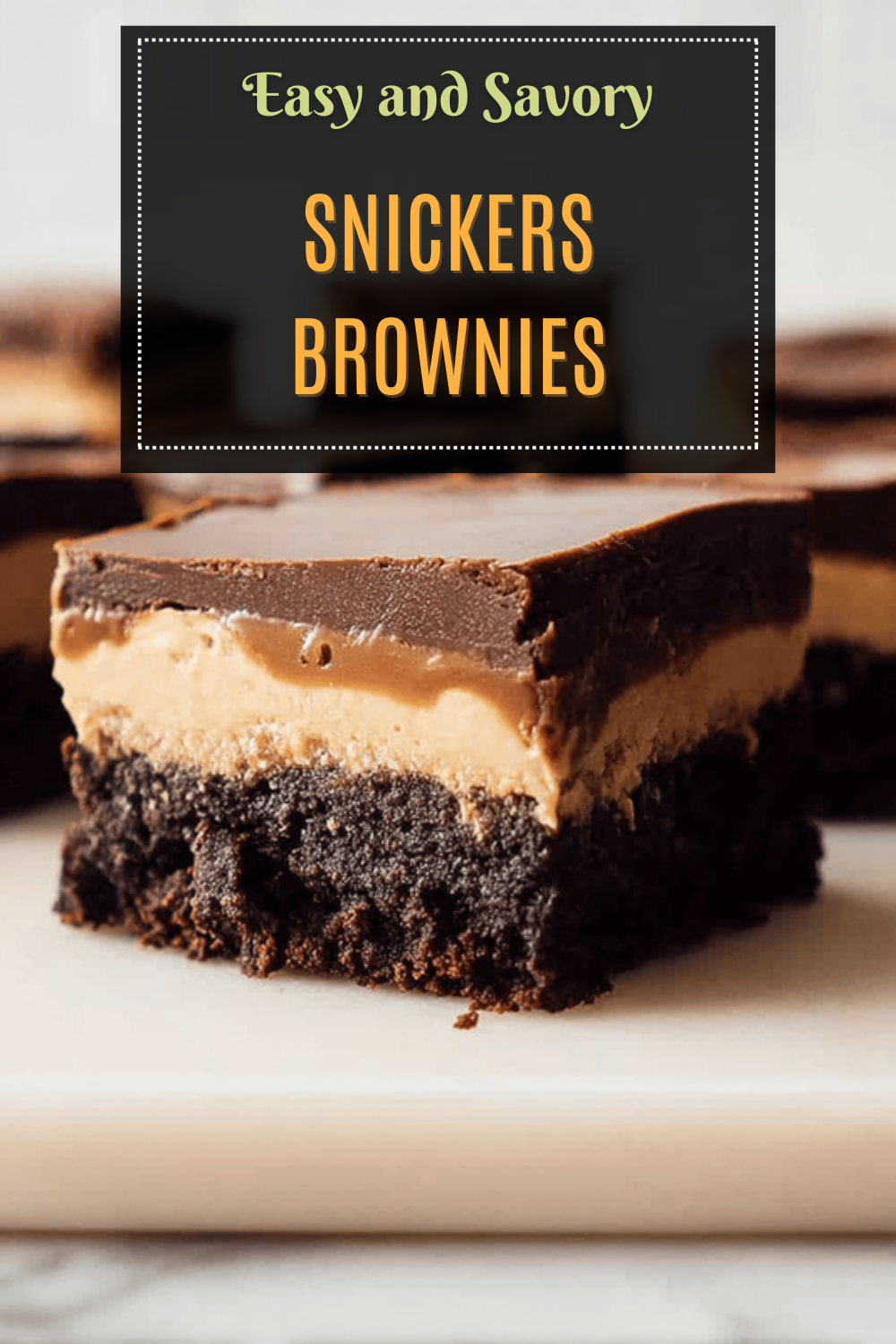 Snickers Brownies Recipe With Gooey Caramel And Crunchy Peanuts 7 Snickers Brownies