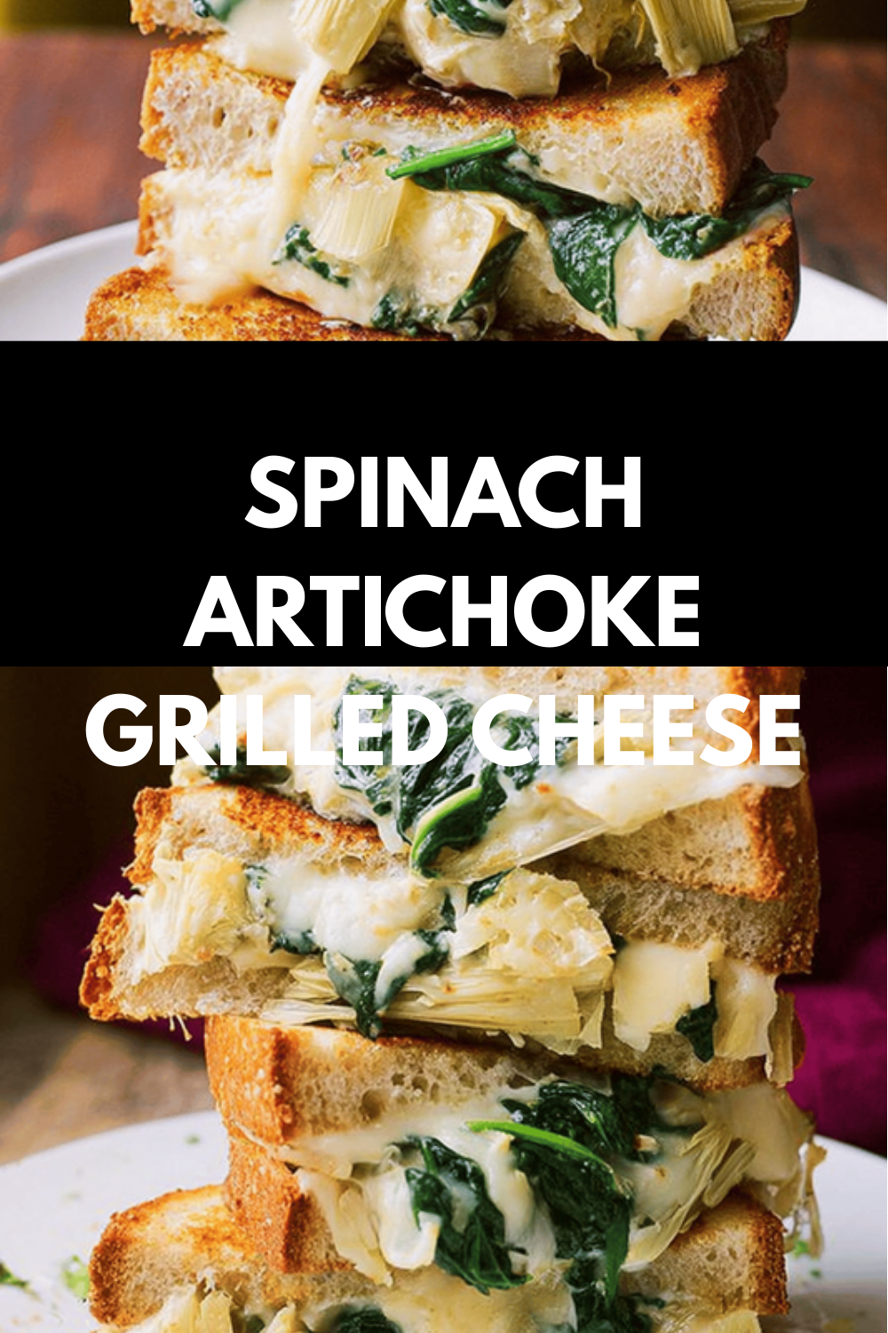 Spinach Artichoke Grilled Cheese