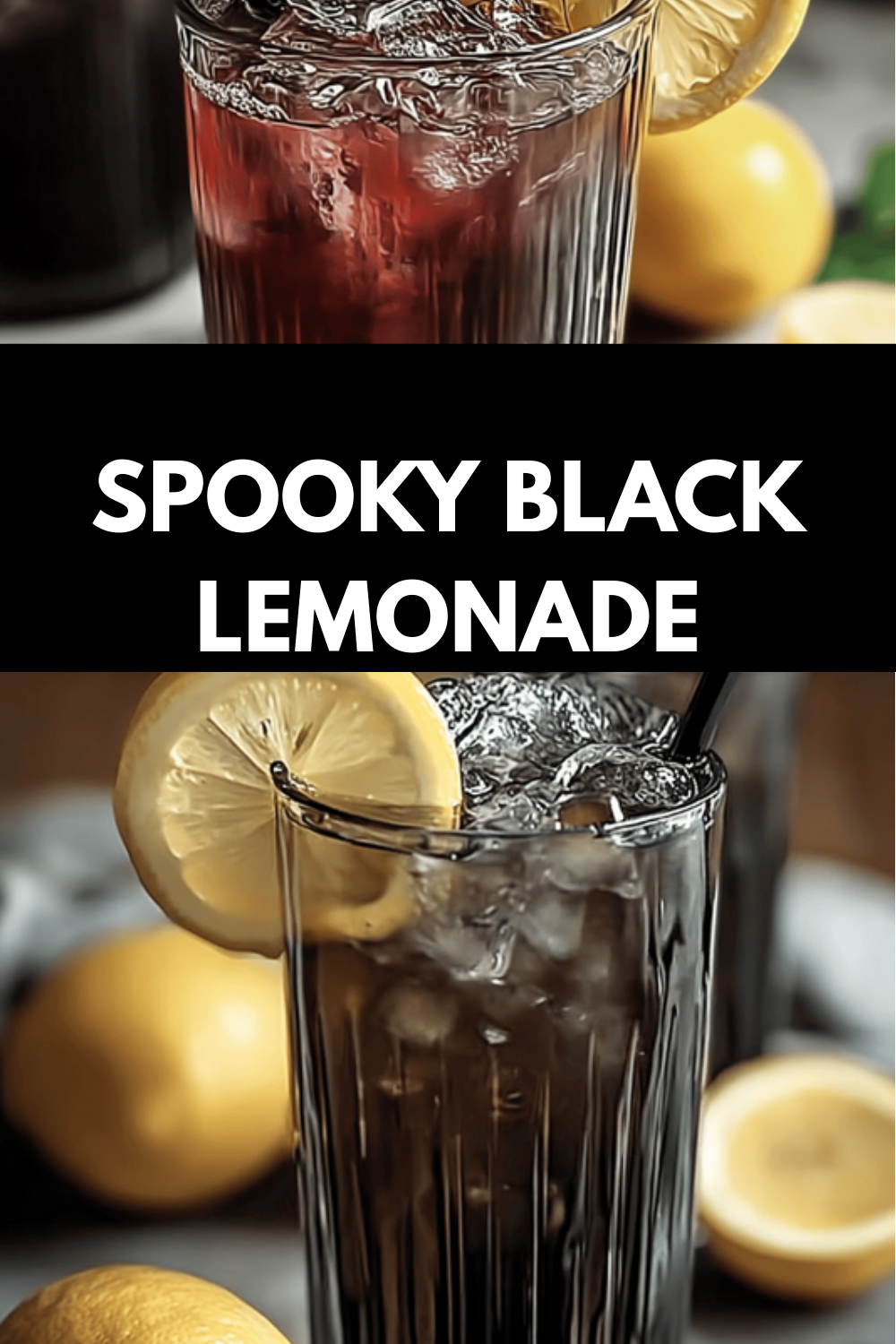 Spooky Black Lemonade