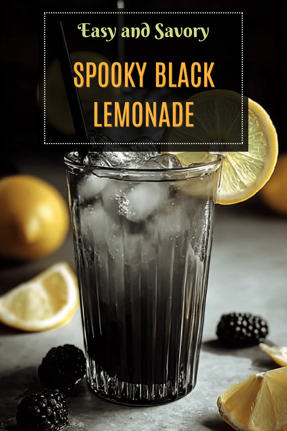 Spooky Black Lemonade