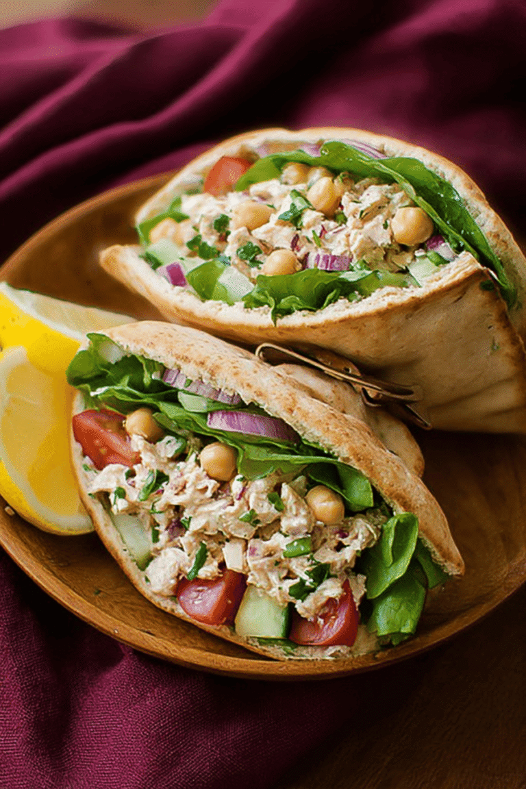 Tuna Chickpea Pita Pocket Sandwiches 22.Png