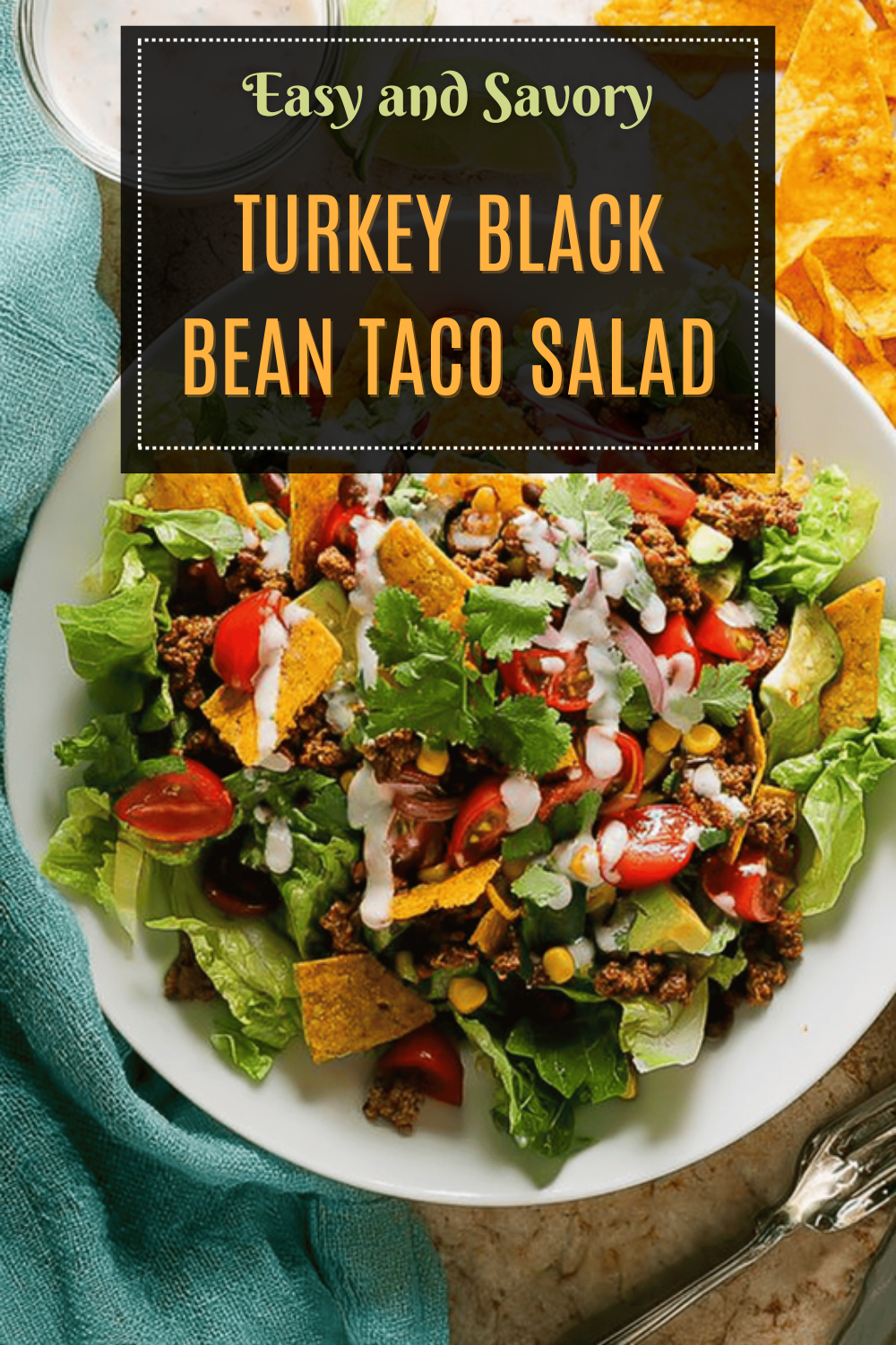 Turkey Black Bean Taco Salad