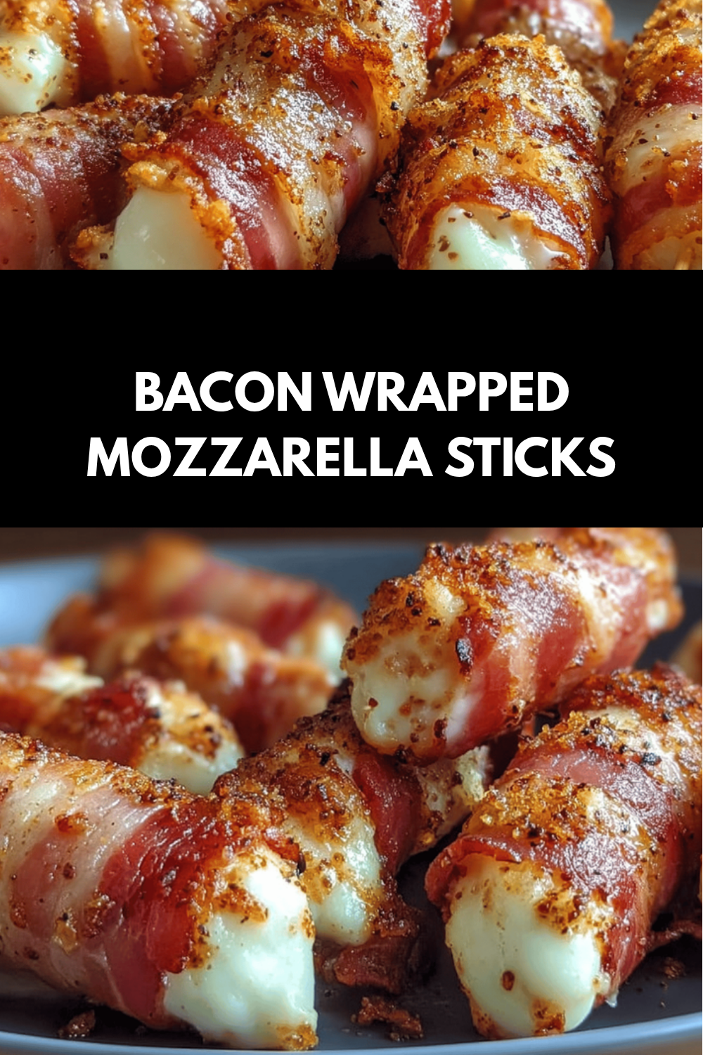 Bacon Wrapped Mozzarella Sticks