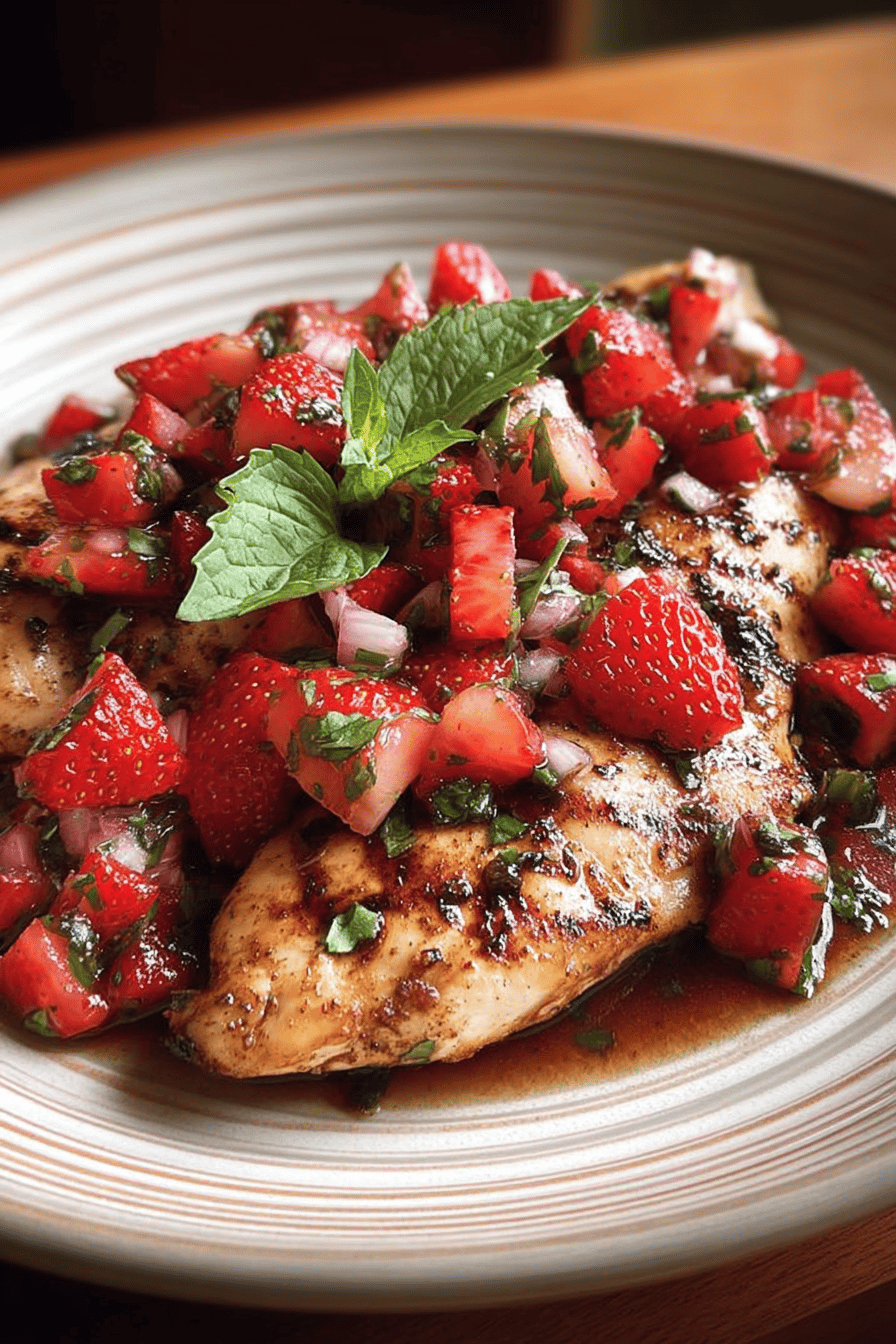 Strawberry Basil Chicken Recipe With Fresh Herbs And Juicy Flavors 6 Balsamic Chicken Strawberry Basil