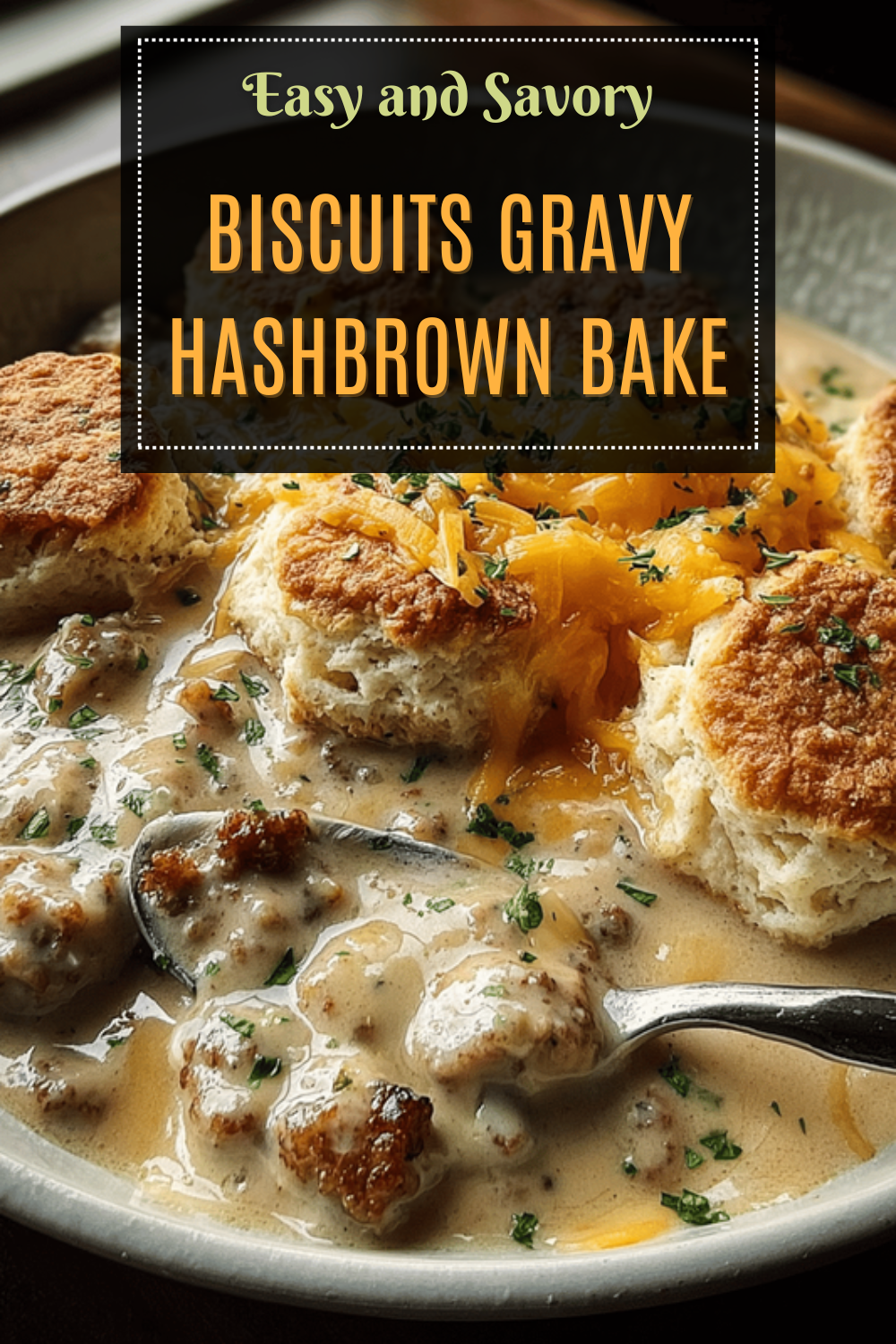 Biscuits And Gravy Breakfast Casserole Recipe For A Hearty Morning 7 Biscuits Gravy Hashbrown Bake