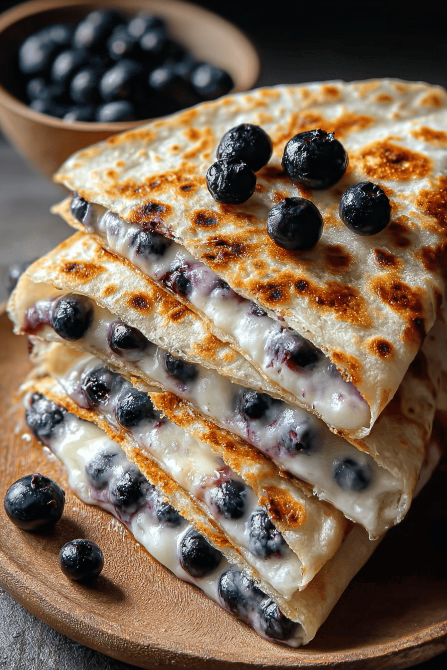 Blueberry Breakfast Quesadilla Recipe With Sweet And Savory Flavors 6 Blueberry Breakfast Quesadilla
