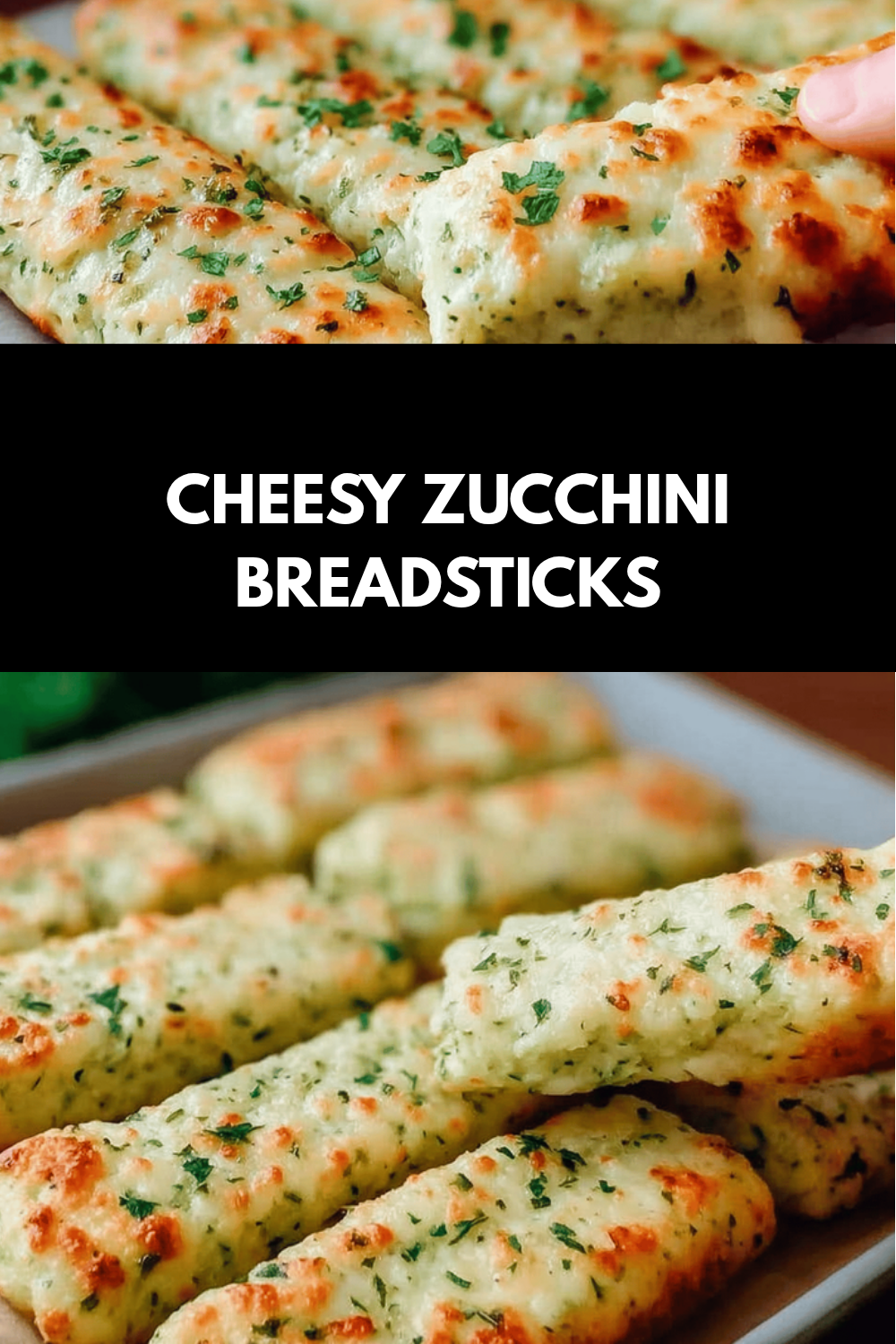 Cheesy Zucchini Breadsticks With Garlic And Herb Flavors 6 Cheesy Zucchini Breadsticks