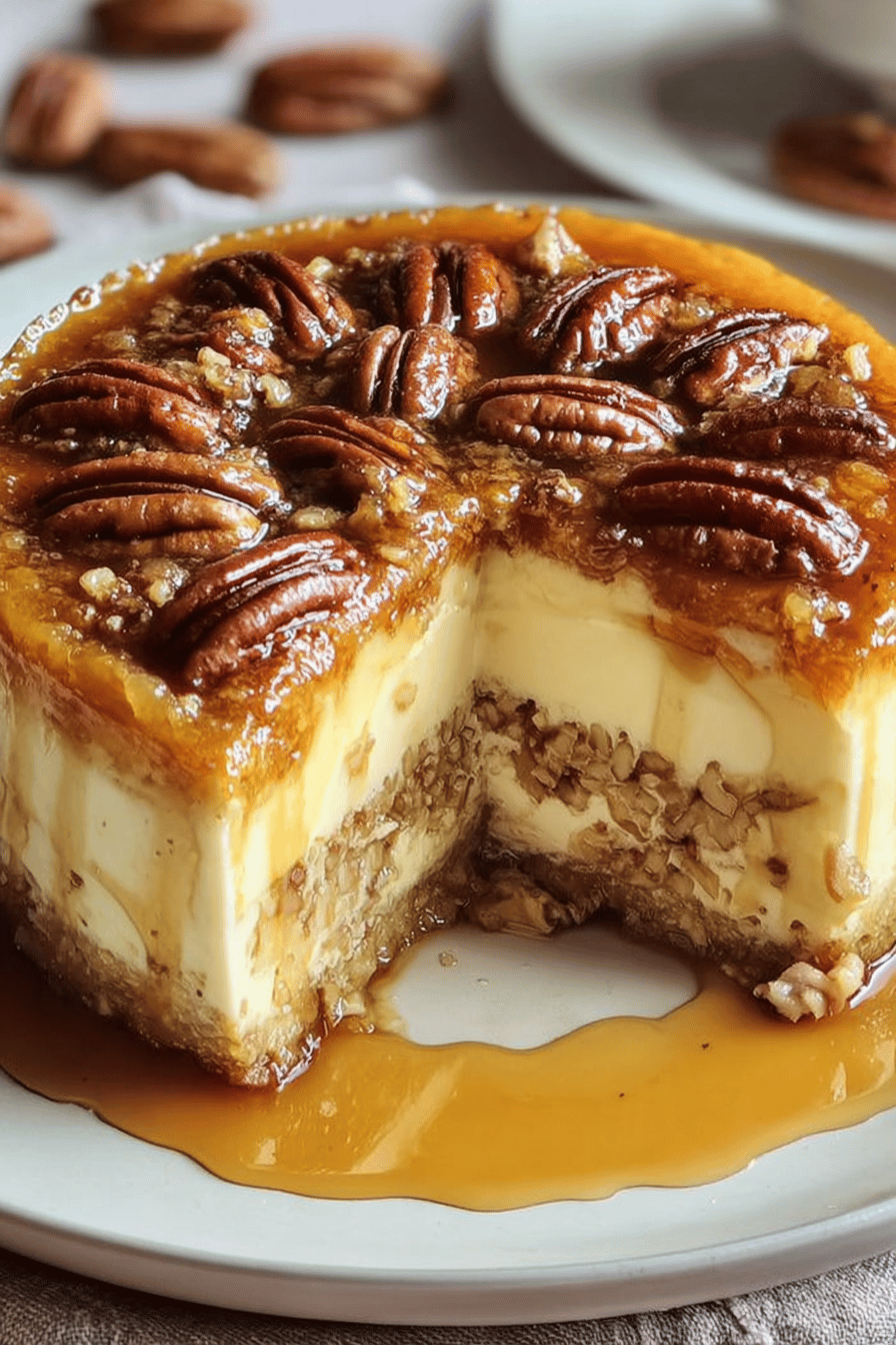 Creme Brulee Caramel Pecan Cake