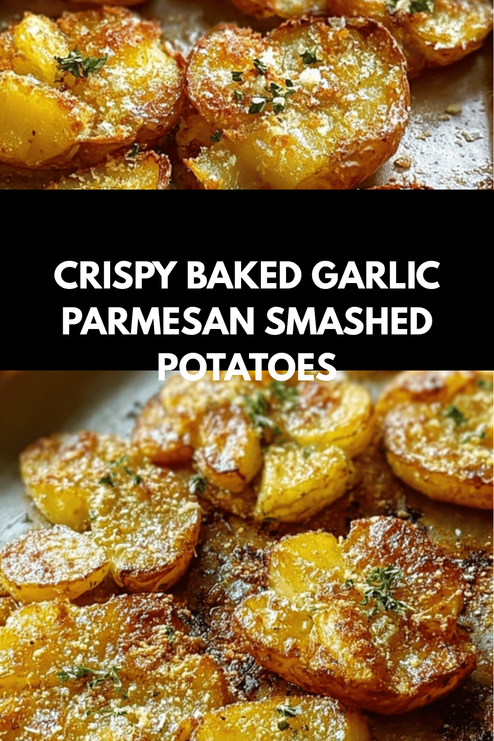 Garlic Parmesan Smashed Potatoes Recipe With Crispy Texture 6 Crispy Baked Garlic Parmesan Smashed Potatoes
