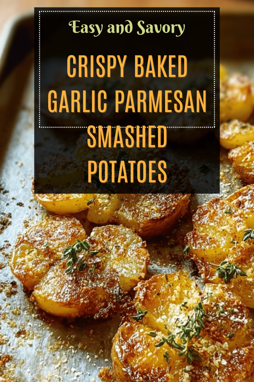 Garlic Parmesan Smashed Potatoes Recipe With Crispy Texture 7 Crispy Baked Garlic Parmesan Smashed Potatoes