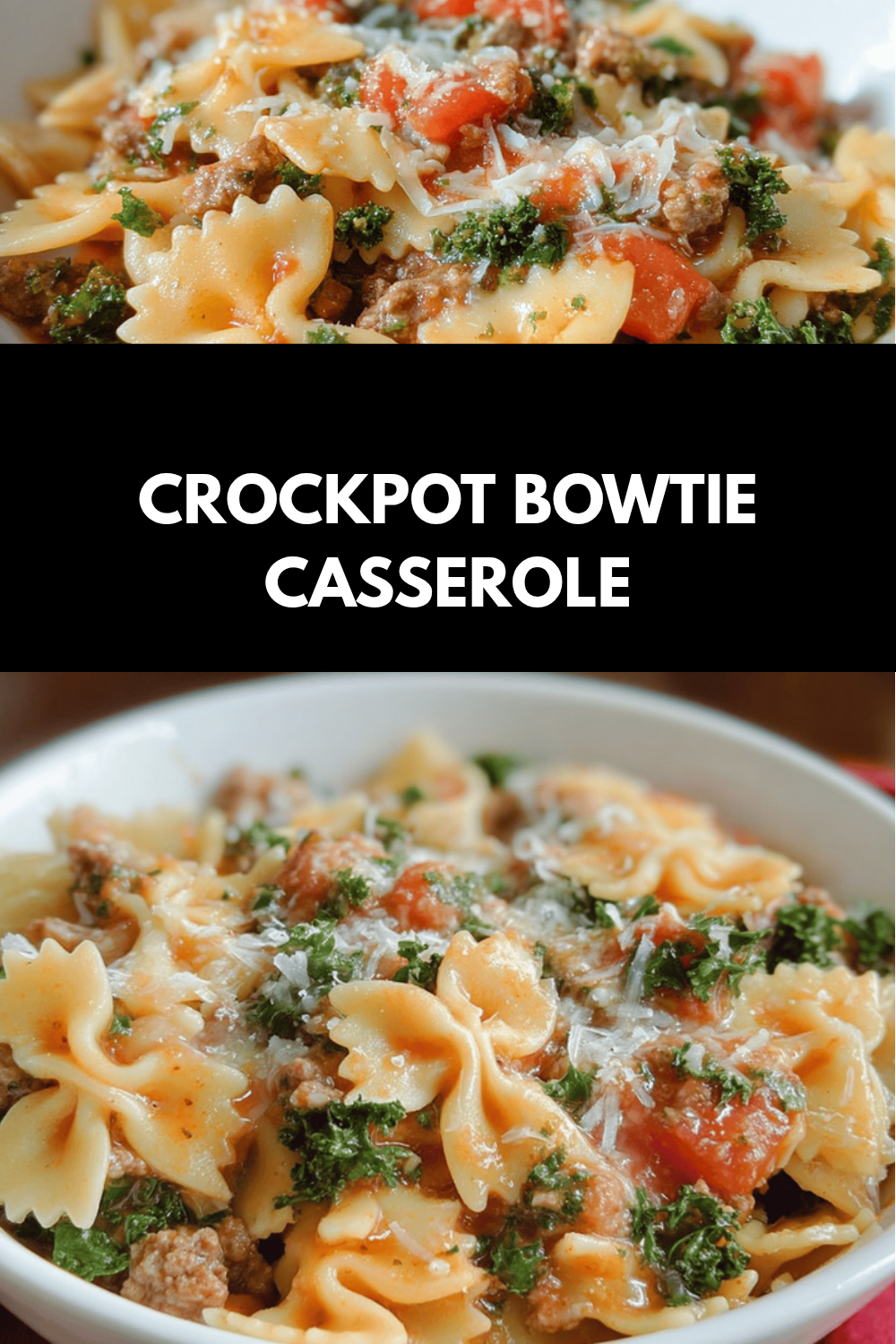 Crock Pot Bow Tie Casserole Recipe With Simple Ingredients 6 Crockpot Bowtie Casserole