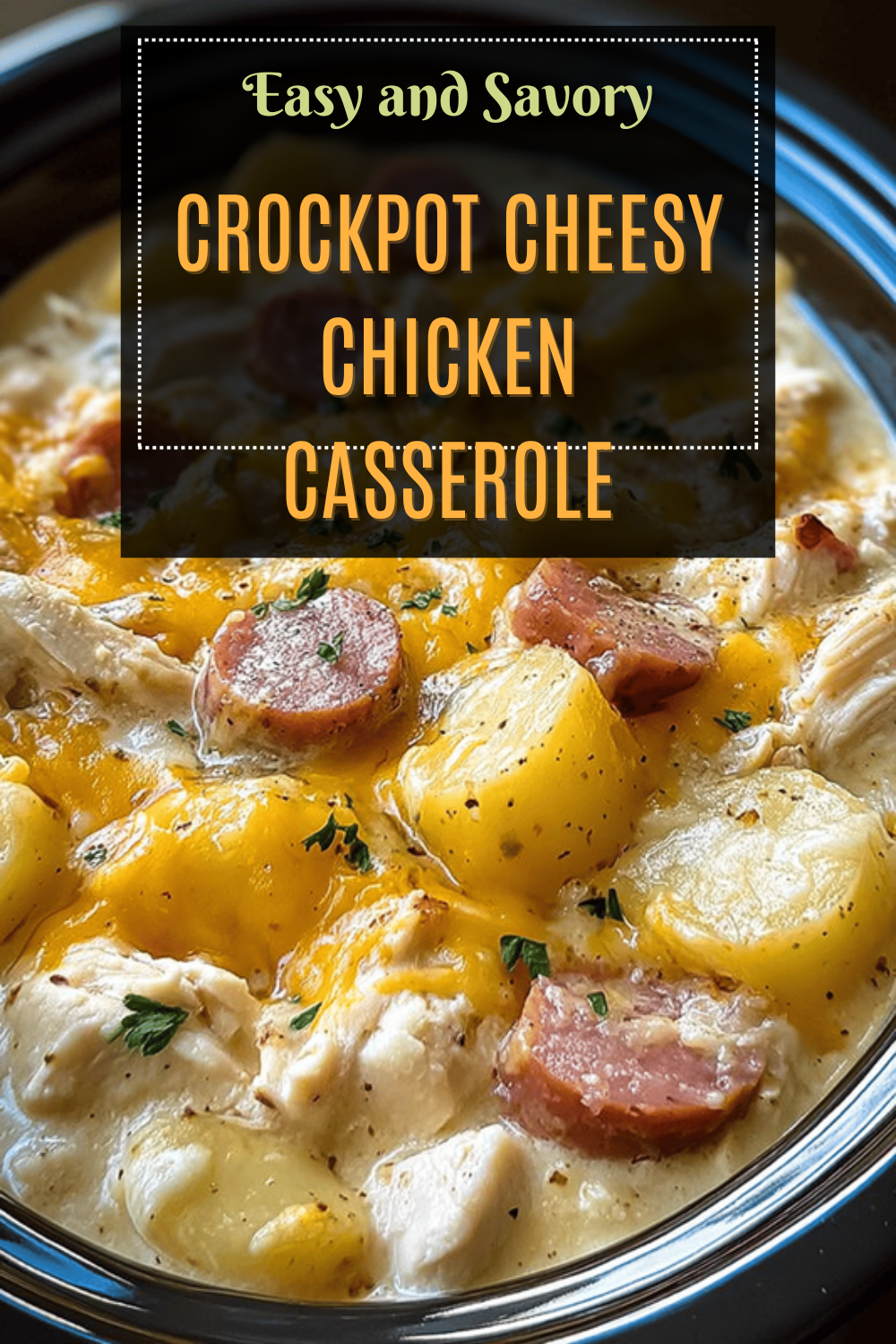 Slow Cooker Cheesy Chicken Casserole Recipe For Easy Weeknight Meals 7 Crockpot Cheesy Chicken Casserole