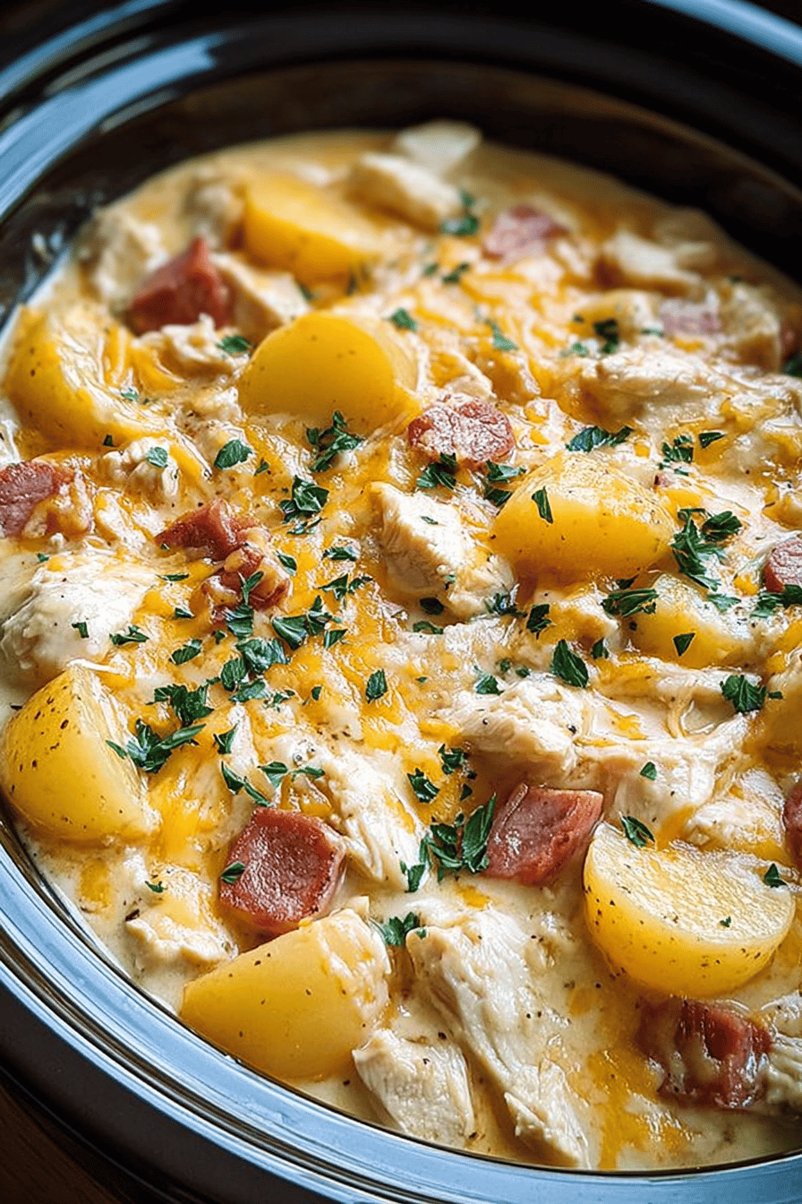 Slow Cooker Cheesy Chicken Casserole Recipe For Easy Weeknight Meals 6 Crockpot Cheesy Chicken Casserole