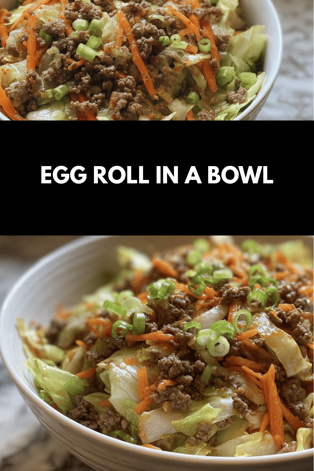 Egg Roll In A Bowl Recipe With Ground Meat And Savory Vegetables 6 Egg Roll In A Bowl