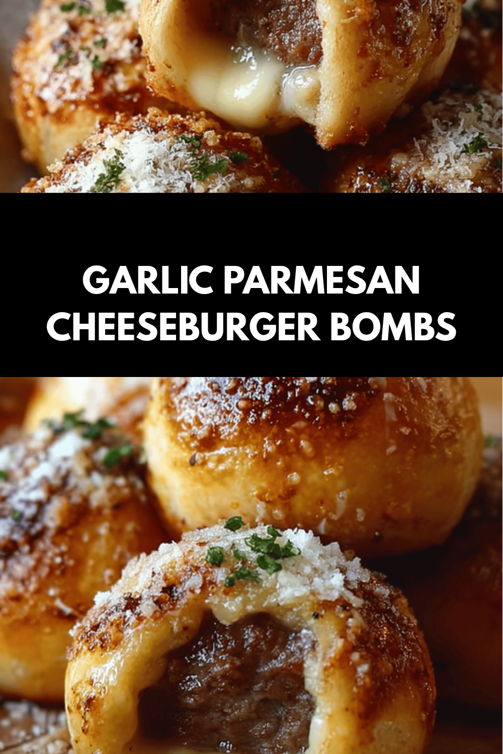 Garlic Parmesan Cheeseburger Bombs Recipe For Flavorful Bites 6 Garlic Parmesan Cheeseburger Bombs