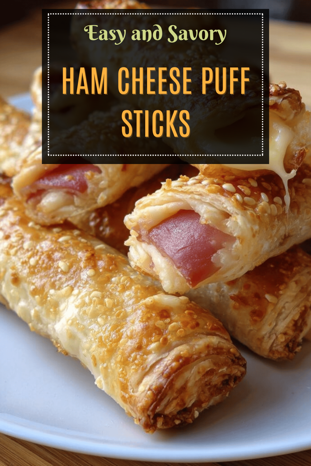 Ham And Cheese Pastry Twists Recipe For Easy Savory Snacks 7 Ham Cheese Puff Sticks