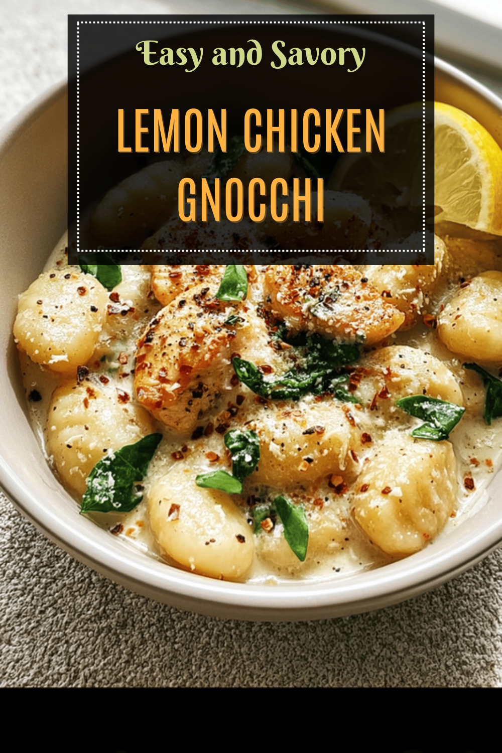 Lemon Chicken Gnocchi