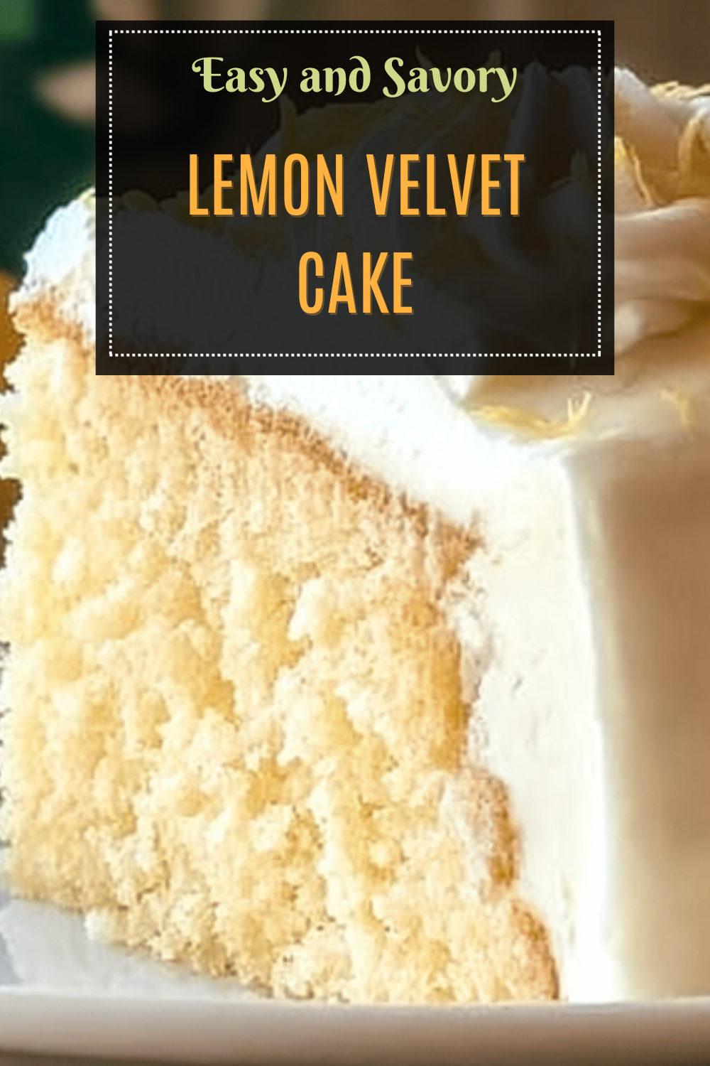 Lemon Velvet Cake
