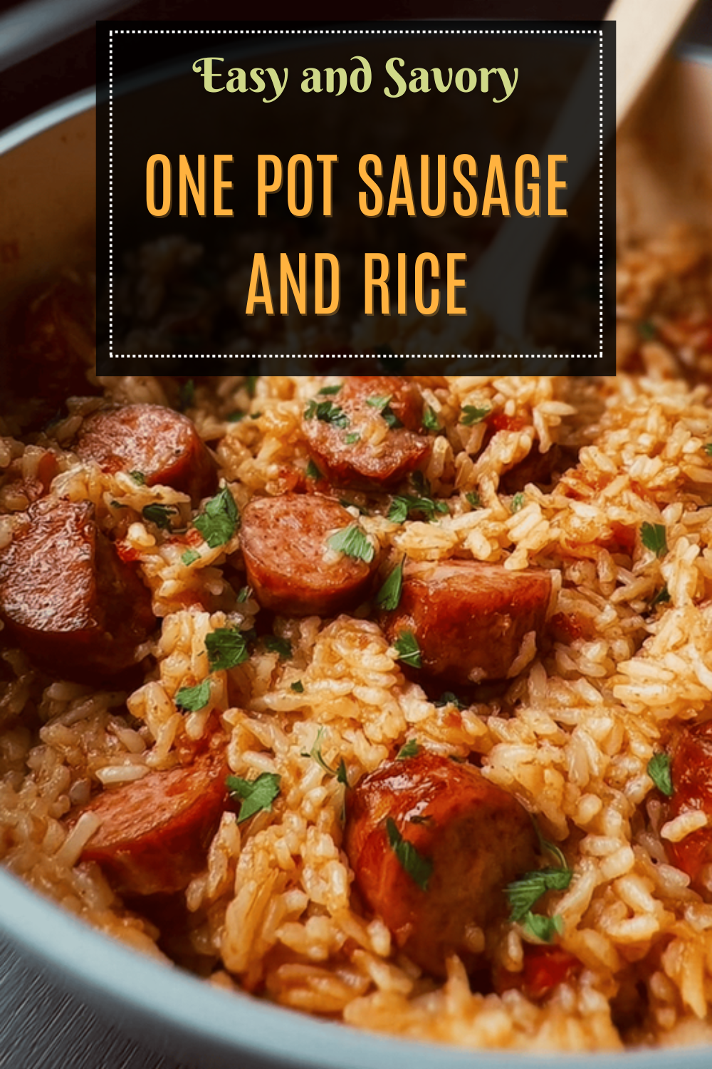 One Pot Sausage And Rice