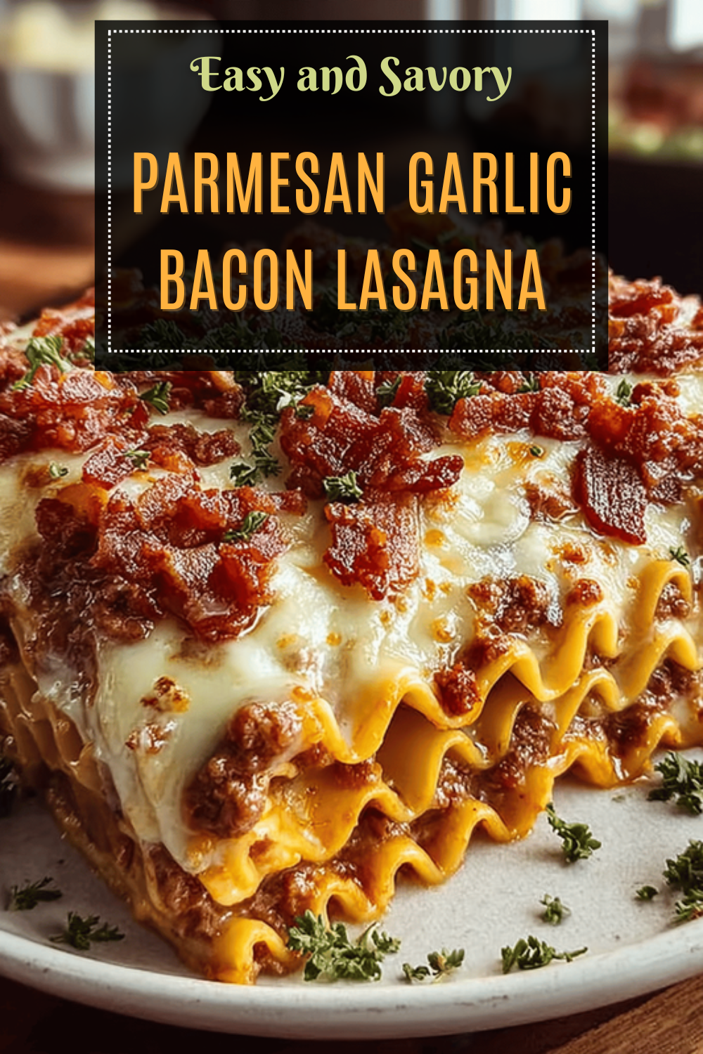 Parmesan Garlic Bacon Cheeseburger Lasagna Recipe For Flavorful Layers 7 Parmesan Garlic Bacon Lasagna