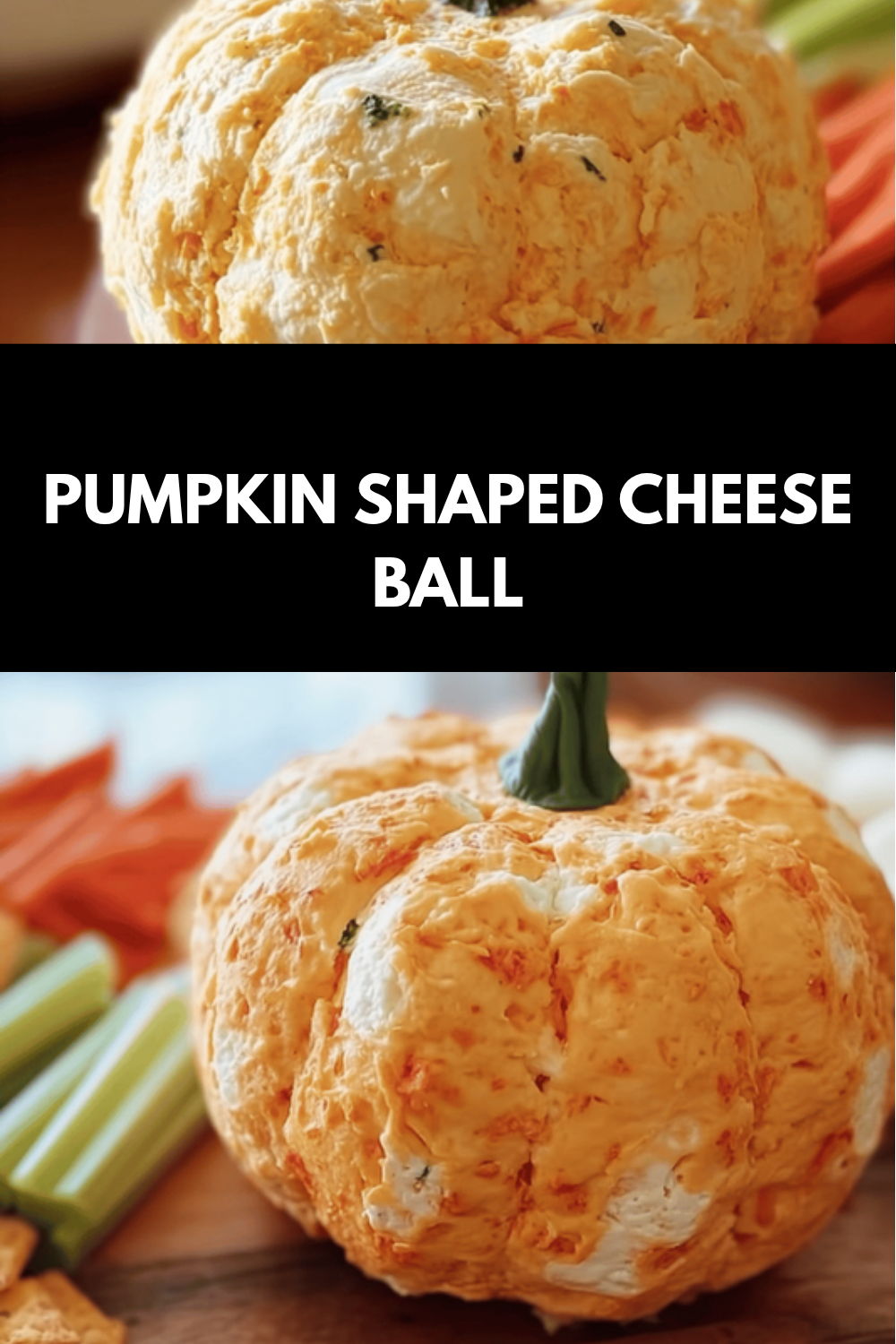 Pumpkin-Shaped Cheeseball Recipe For Festive Fall Entertaining 6 Pumpkin Shaped Cheese Ball