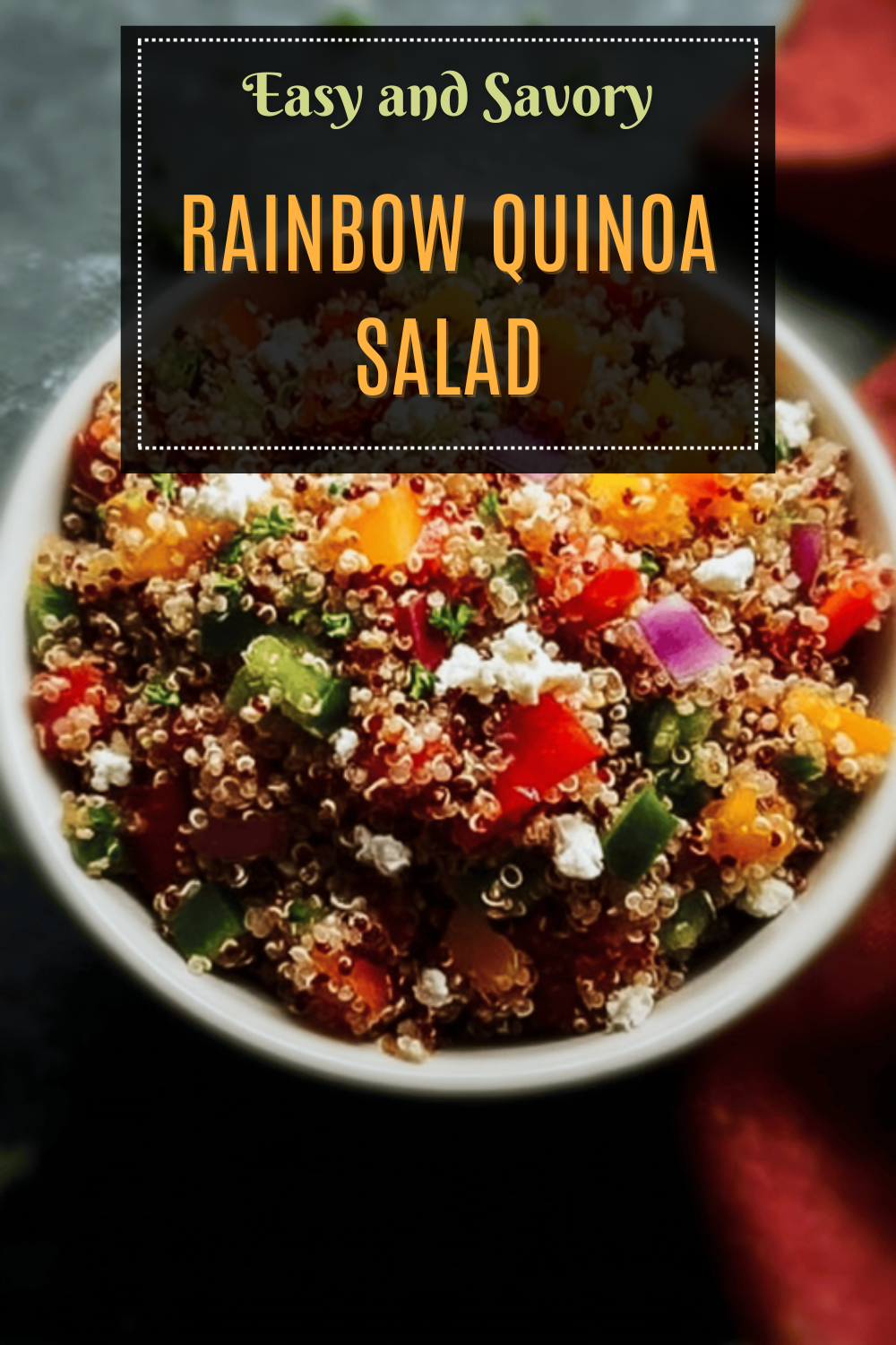 Rainbow Quinoa Salad With Creamy Peanut Dressing Recipe 7 Rainbow Quinoa Salad