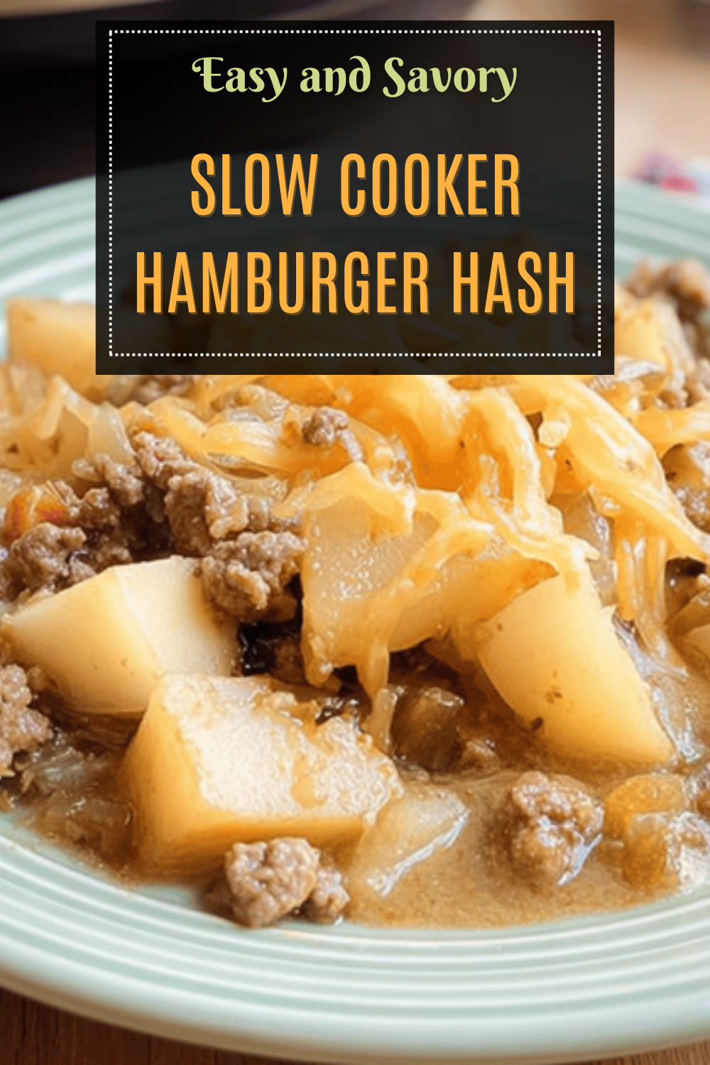 Slow Cooker Hamburger Hash