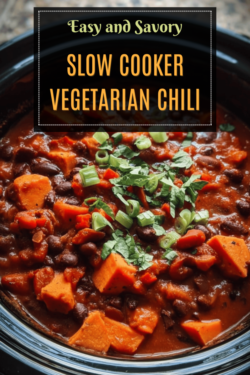 Crockpot Vegetarian Chili Recipe For Easy Healthy Meals 7 Slow Cooker Vegetarian Chili