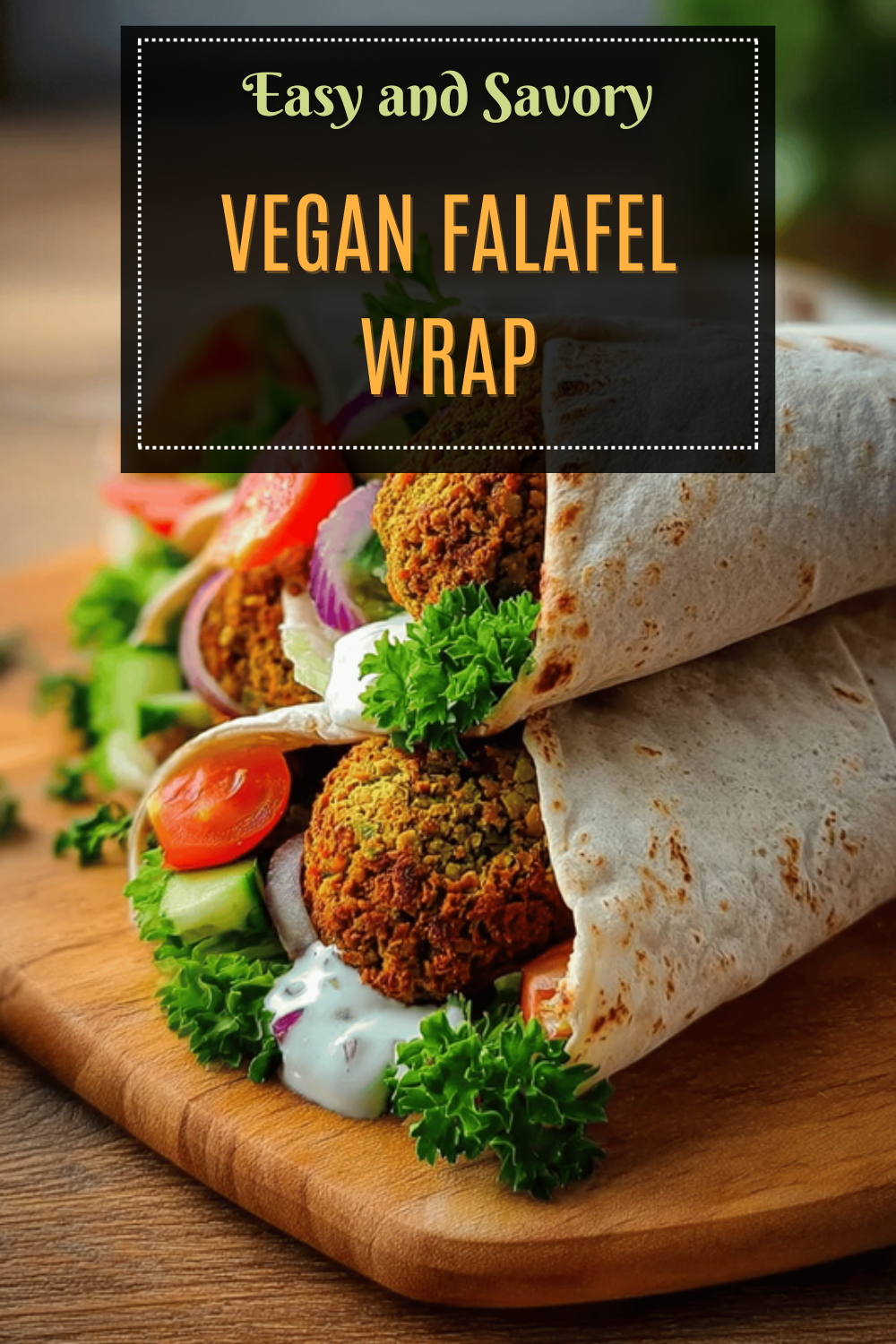 Vegan Falafel Wrap Recipe With Fresh Ingredients And Easy Preparation 7 Vegan Falafel Wrap