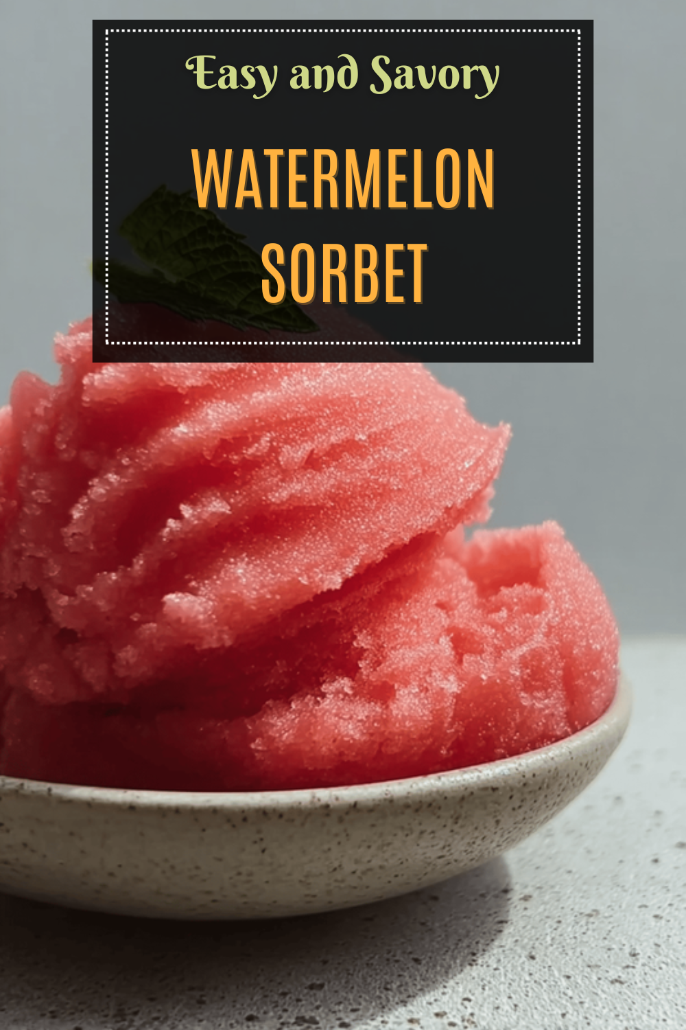 Watermelon Sorbet