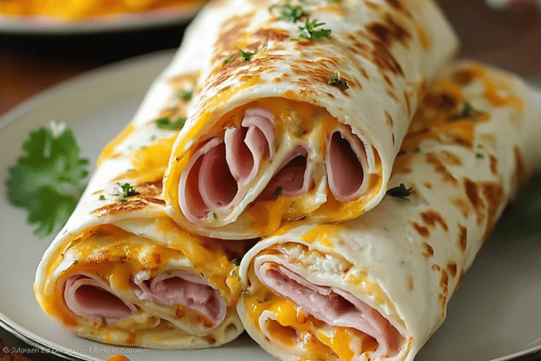 Air Fryer Hot Chicken Ham Cheese Wraps 20.Png