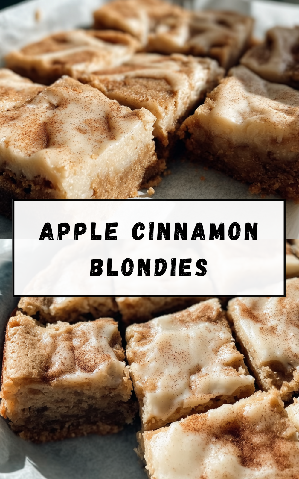 Apple Cinnamon Blondies With Maple Cream Cheese Frosting Recipe 4 Apple Cinnamon Blondies