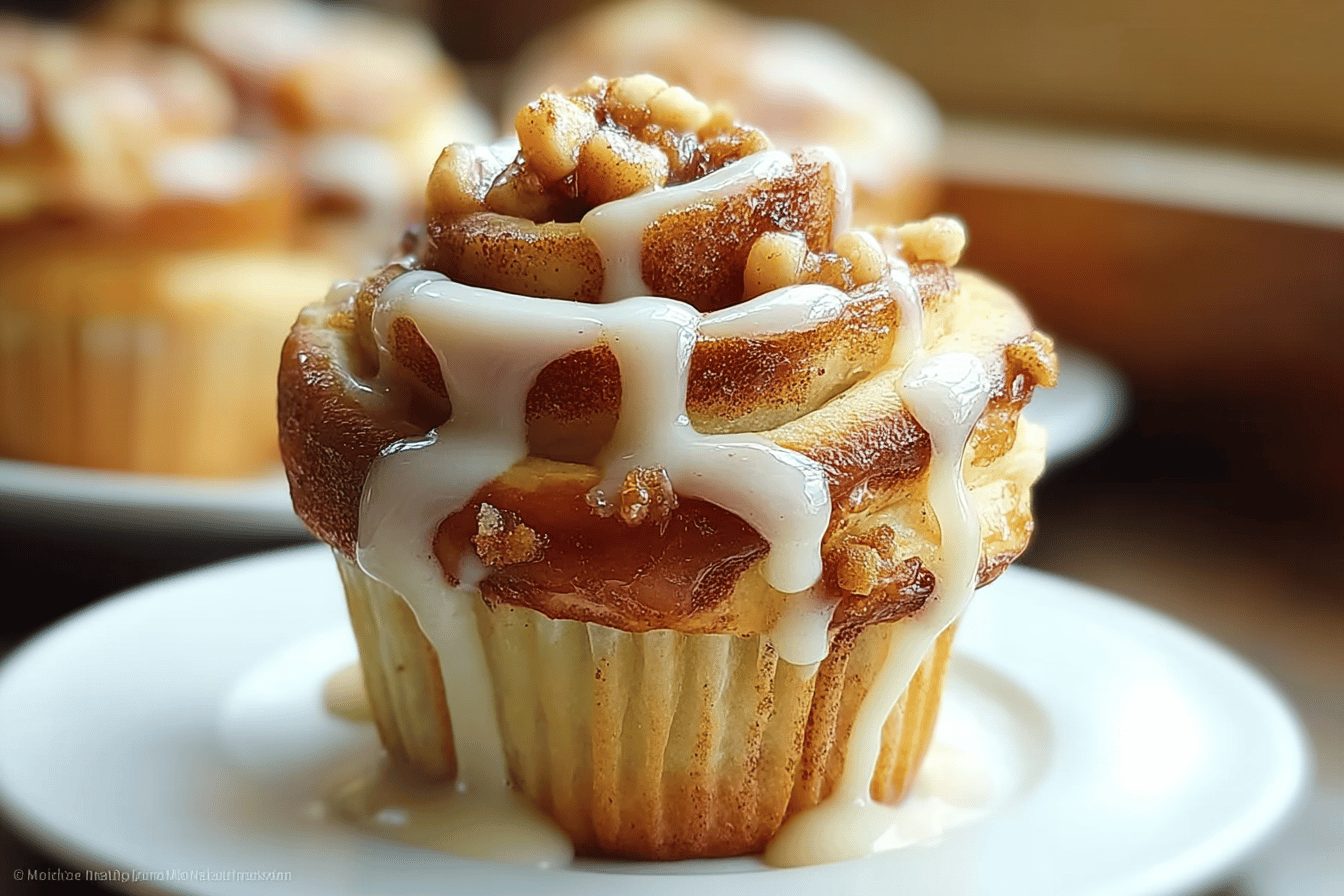 Apple Cinnamon Roll Cupcakes