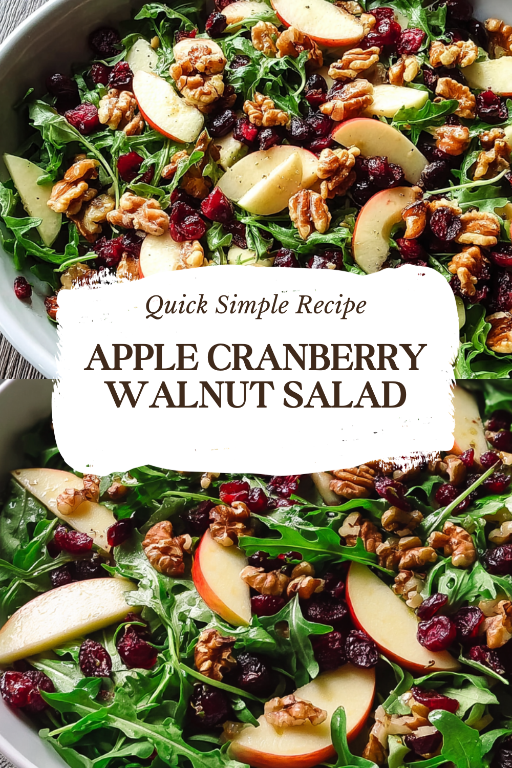 Apple Cranberry Walnut Salad Recipe With Fresh And Crunchy Ingredients 4 Apple Cranberry Walnut Salad