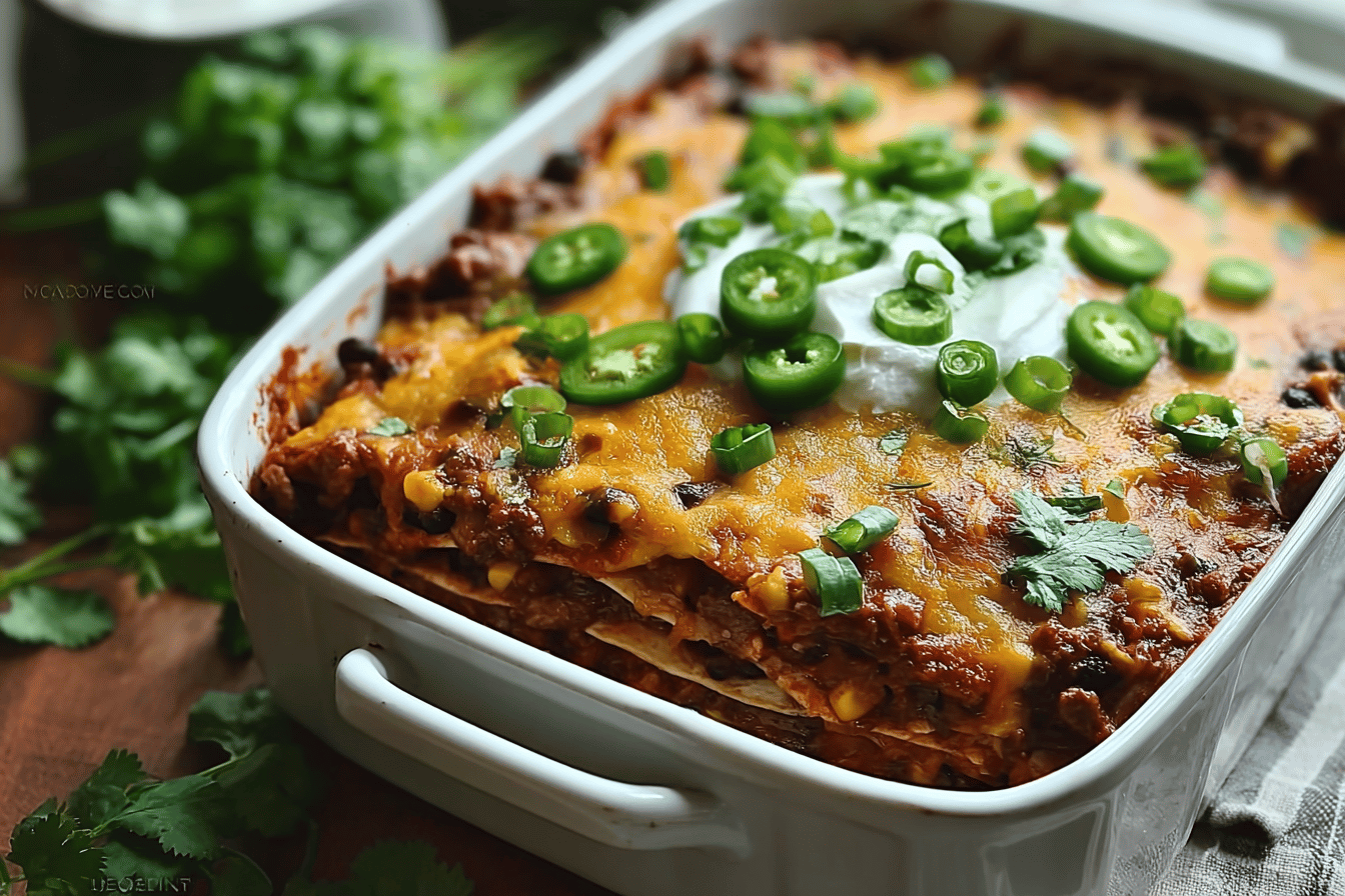 Beef Enchilada Casserole