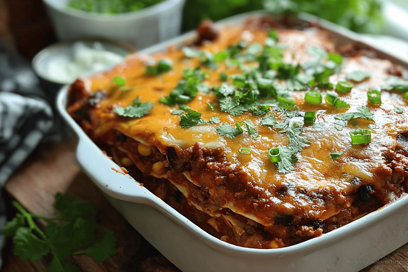 Beef Enchilada Casserole