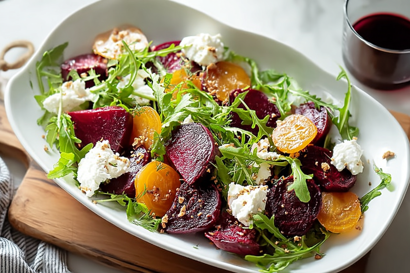Beet Salad With Goat Cheese And Tangy Balsamic Dressing 6 Beet Salad