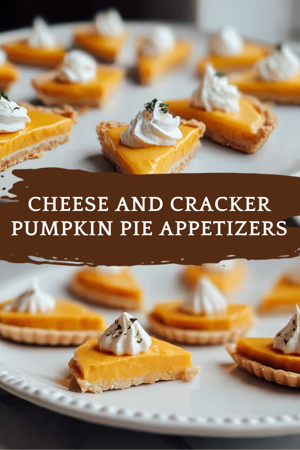 Cheese And Cracker Pumpkin Pie Appetizers