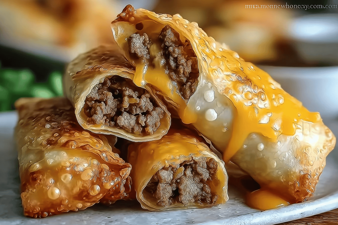 Cheeseburger Eggrolls