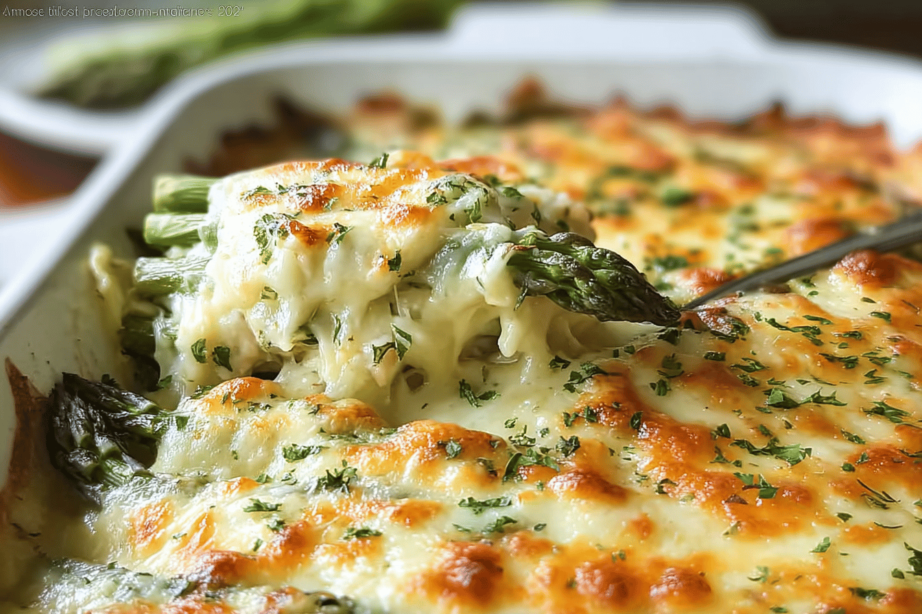 Cheesy Baked Asparagus Recipe With Crispy Golden Topping 7 Cheesy Baked Asparagus