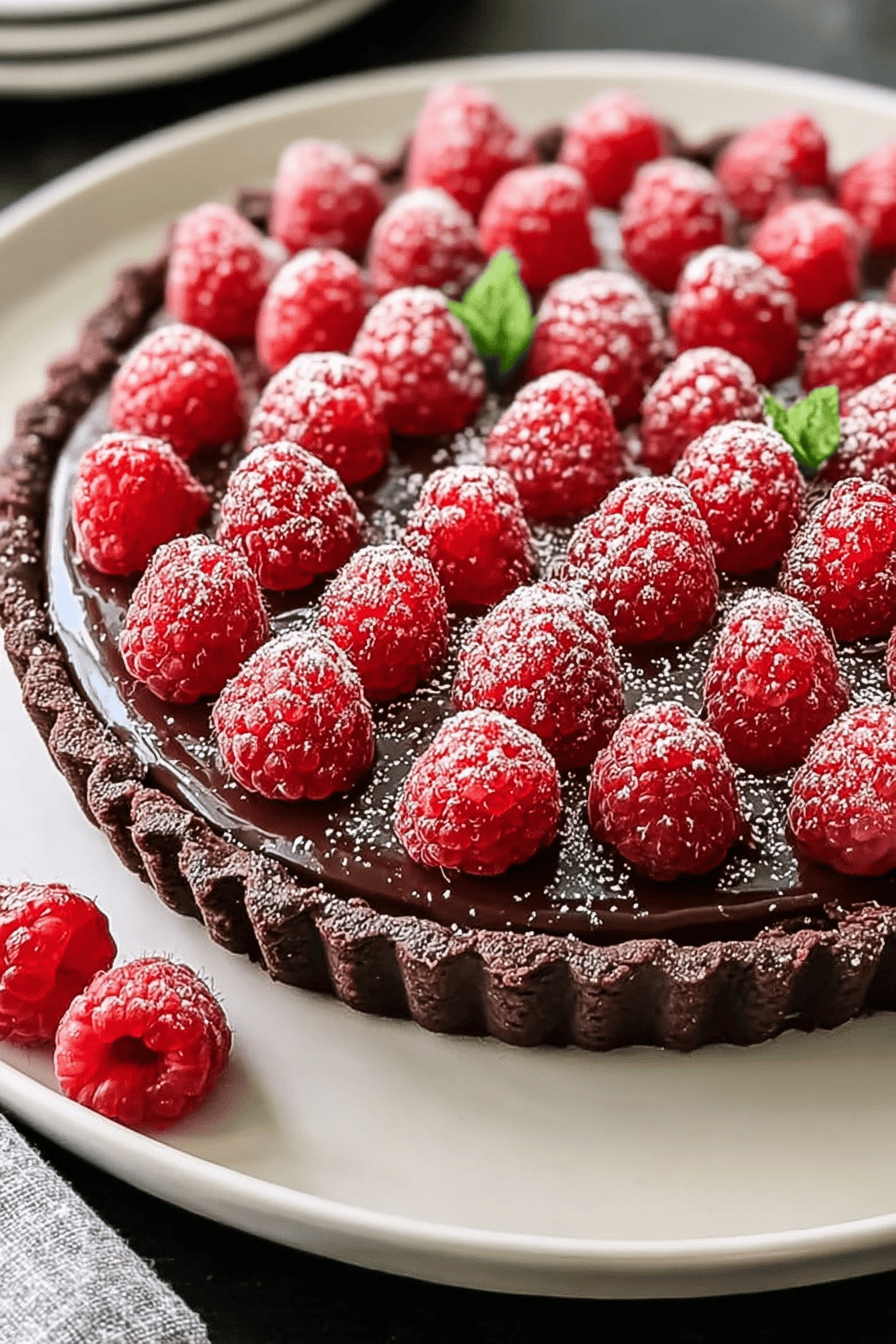 Chocolate Raspberry Tart