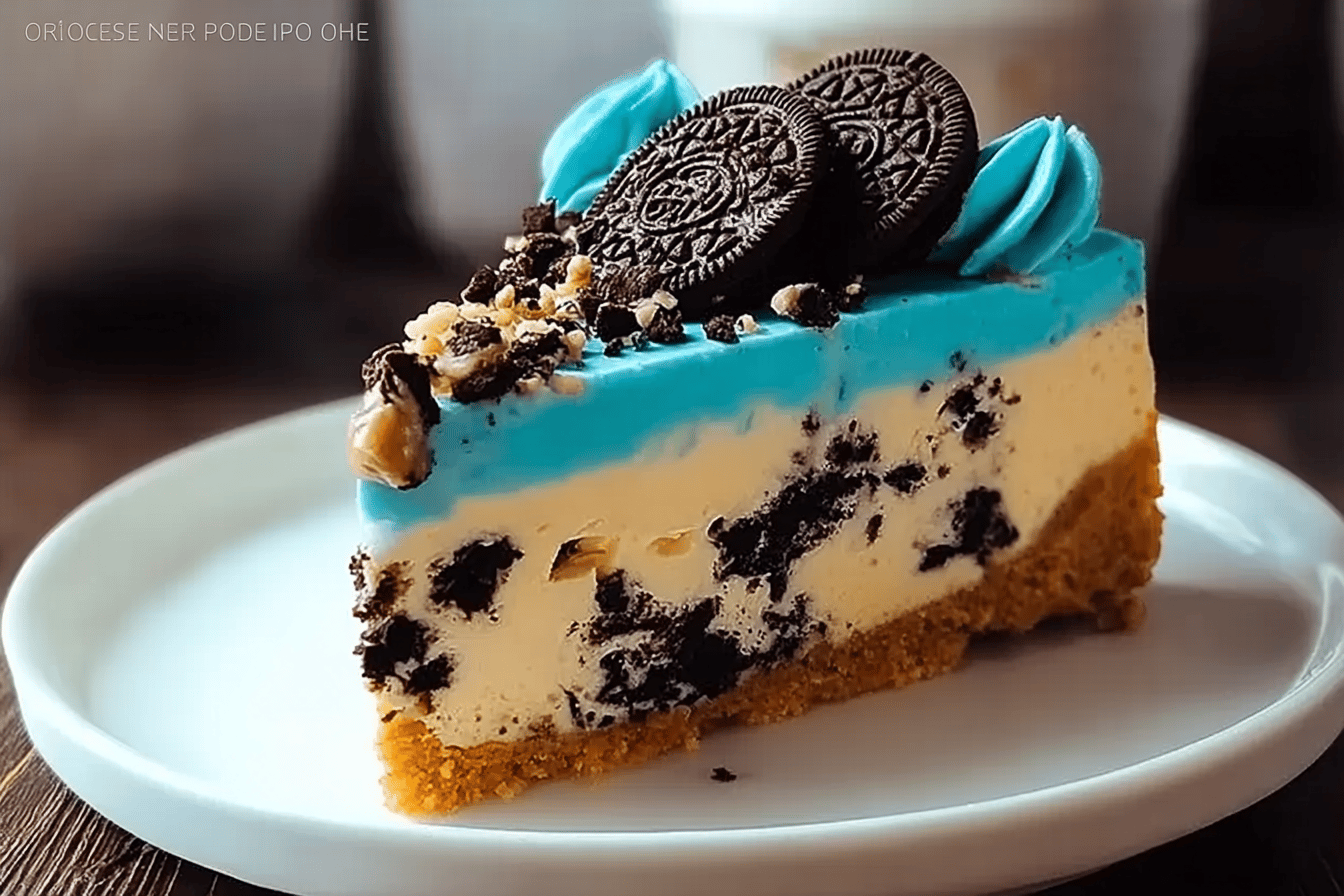 Cookie Monster Cheesecake