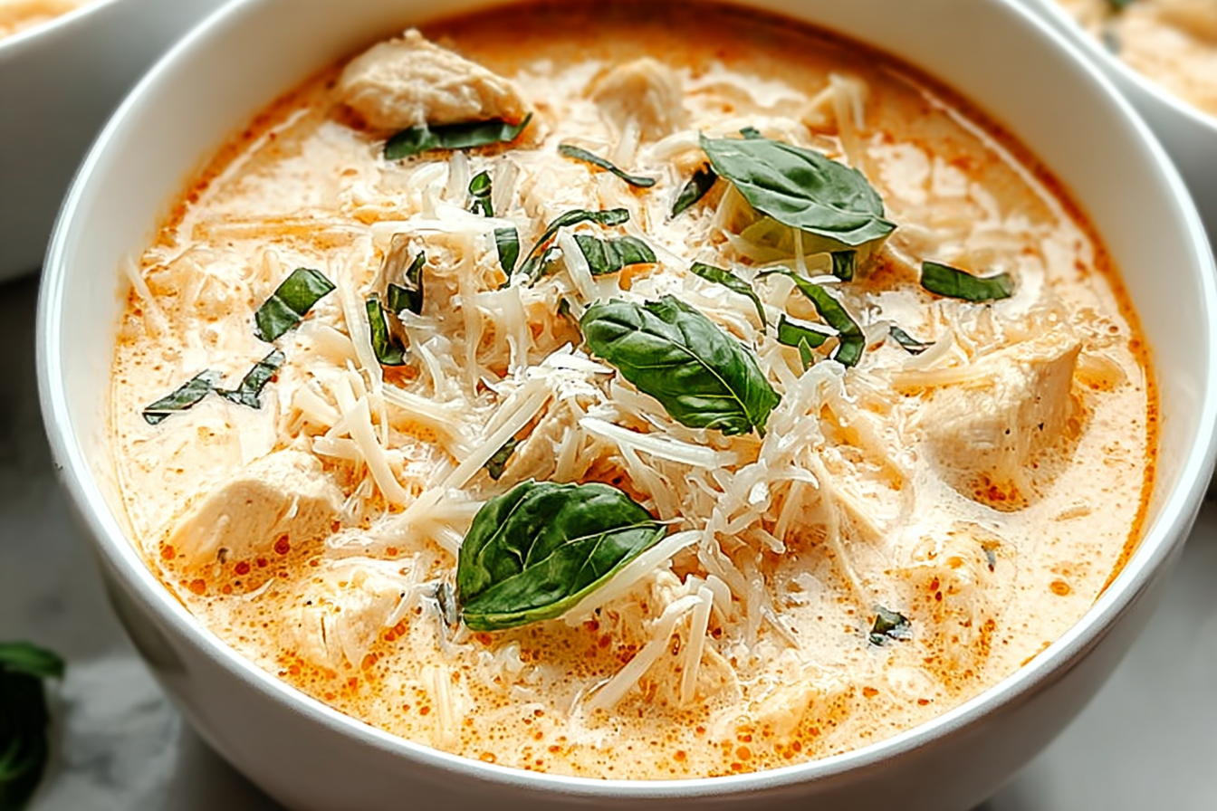 Creamy Chicken Parmesan Pasta Soup Recipe For Comfort And Flavor 6 Creamy Chicken Parmesan Soup