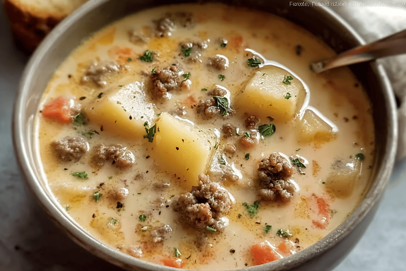 Creamy Hamburger Potato Soup Recipe For Hearty Comfort Meals 6 Creamy Hamburger Potato Soup