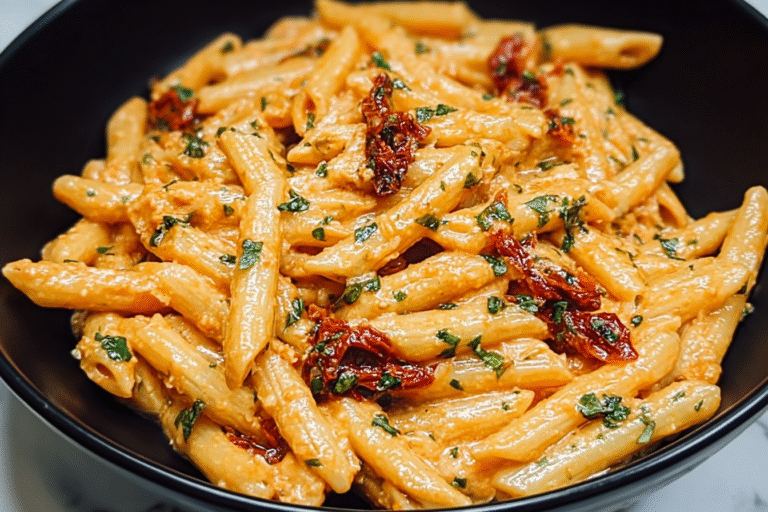 Creamy Sun Dried Tomato Vegan Pasta 3.Png